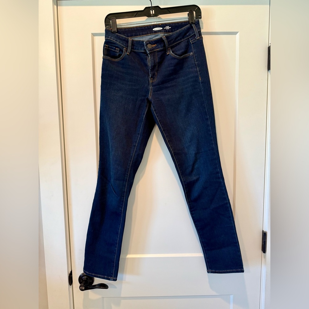 Old Navy Deep Blue Denim Jeans Slim Straight